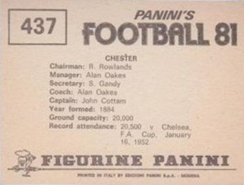 1980-81 Panini Football (UK) #437 Team Photo Back