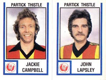 1980-81 Panini Football (UK) #523 Jackie Campbell / John Lapsley Front