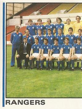 1980-81 Panini Football 81 (UK) #528 Rangers Team Group Front