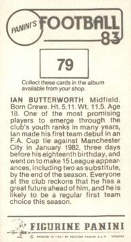 1982-83 Panini Football 83 (UK) #79 Ian Butterworth Back