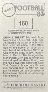 1982-83 Panini Football 83 (UK) #160 Dennis Tueart Back