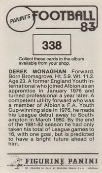 1982-83 Panini Football 83 (UK) #338 Derek Monaghan Back