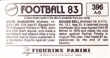 1982-83 Panini Football 83 (UK) #396 Dougie Bell / John McMaster Back