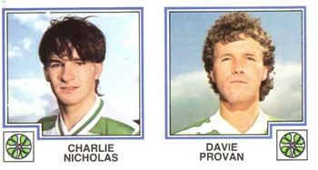 1982-83 Panini Football 83 (UK) #407 Charlie Nicholas / Davie Provan Front