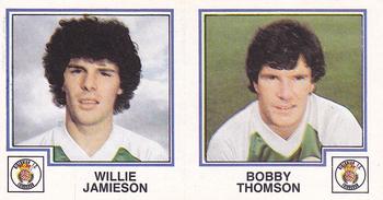 1982-83 Panini Football 83 (UK) #434 Willie Jamieson / Bobby Thomson Front