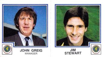 1982-83 Panini Football 83 (UK) #464 John Greig / Jim Stewart Front