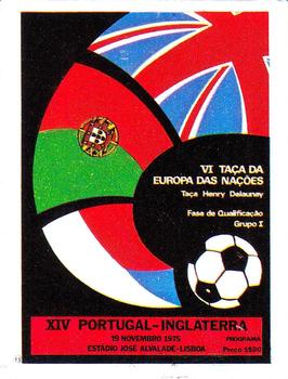 1983-84 Panini Football 84 (UK) #262 Portugal v England 1975 Front