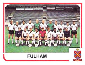 1983-84 Panini Football 84 (UK) #412 Fulham Team Photo Front