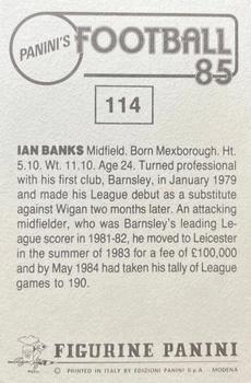 1984-85 Panini Football 85 (UK) #114 Ian Banks Back