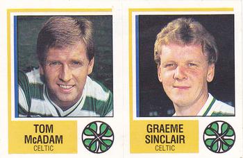 1984-85 Panini Football 85 (UK) #450 Tom McAdam / Graeme Sinclair Front