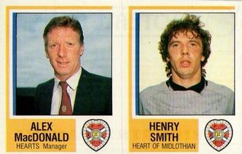 1984-85 Panini Football 85 (UK) #484 Alex MacDonald / Henry Smith Front