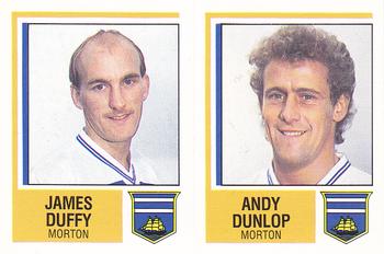 1984-85 Panini Football 85 (UK) #503 James Duffy / Andy Dunlop Front