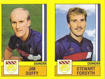 1986-87 Panini Football 87 (UK) #486 Jim Duffy / Stewart Forsyth Front