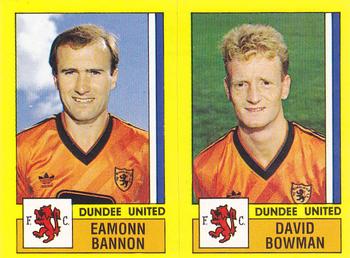 1986-87 Panini Football 87 (UK) #497 Eamonn Bannon / David Bowman Front
