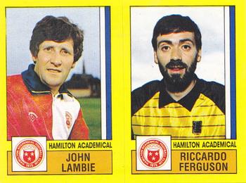 1986-87 Panini Football 87 (UK) #511 John Lambie / Riccardo Ferguson Front