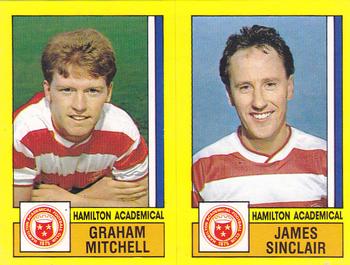 1986-87 Panini Football 87 (UK) #515 Graham Mitchell / James Sinclair Front