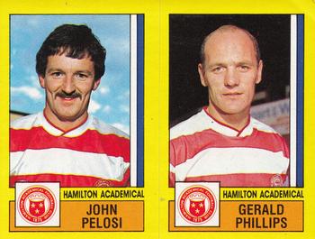 1986-87 Panini Football 87 (UK) #518 John Pelosi / Gerald Phillips Front