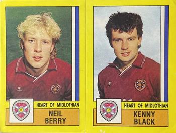 1986-87 Panini Football 87 (UK) #522 Neil Berry / Kenny Black Front