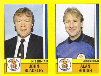 1986-87 Panini Football 87 (UK) #529 John Blackley / Alan Rough Front
