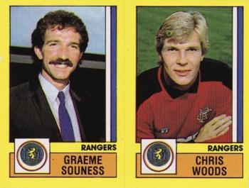 1986-87 Panini Football 87 (UK) #547 Graeme Souness / Chris Woods Front