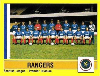 1986-87 Panini Football 87 (UK) #552 Rangers Team Group Front
