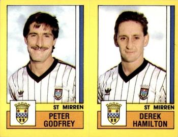 1986-87 Panini Football 87 (UK) #559 Peter Godfrey / Derek Hamilton Front