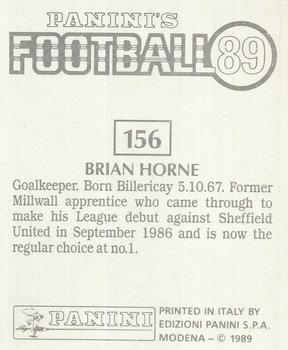 1988-89 Panini Football 89 (UK) #156 Brian Horne Back