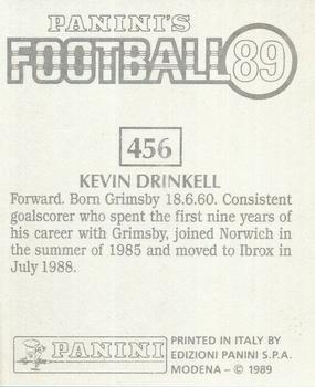 1988-89 Panini Football 89 (UK) #456 Kevin Drinkell Back