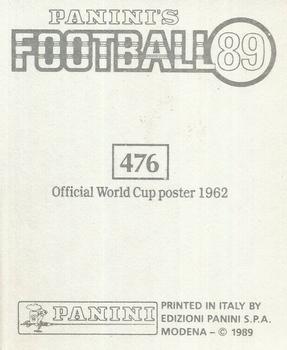 1988-89 Panini Football 89 (UK) #476 Chile 1962 Back
