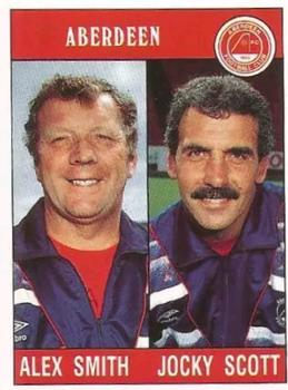 1989-90 Panini Football 90 (UK) #323 Alex Smith / Jocky Scott Front