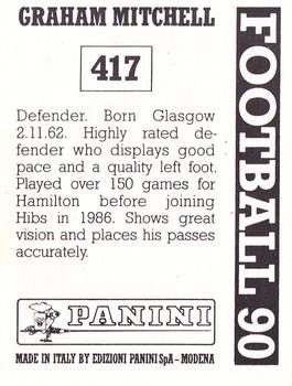 1989-90 Panini Football 90 (UK) #417 Graham Mitchell Back