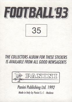 1992-93 Panini Football '93 (England) #35 Mike Newell Back