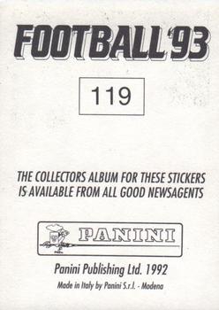 1992-93 Panini Football '93 (England) #119 Ian Rush Back