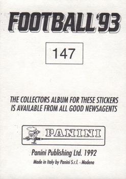 1992-93 Panini Football '93 (England) #147 Alan Kernaghan Back