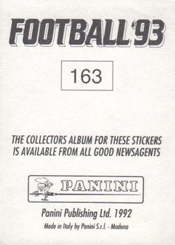 1992-93 Panini Football '93 (England) #163 Jeremy Goss Back