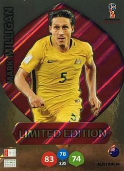 2018 Panini Adrenalyn XL FIFA World Cup 2018 Russia  - Limited Editions #LE-MM Mark Milligan Front