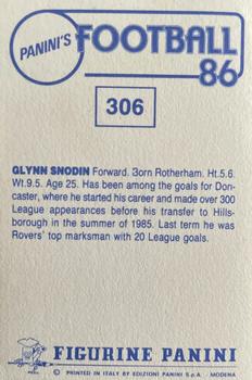 1985-86 Panini Football 86 (UK) #306 Glynn Snodin Back