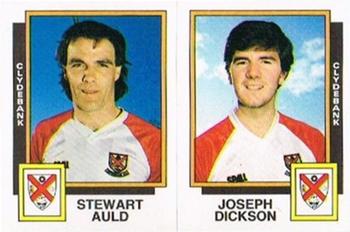 1985-86 Panini Football 86 (UK) #474 Stewart Auld / Joseph Dickson Front