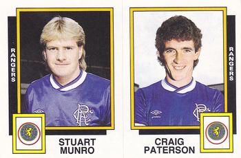 1985-86 Panini Football 86 (UK) #529 Stuart Munro / Craig Paterson Front