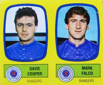 1987-88 Panini Football 88 (UK) #564 Davie Cooper / Mark Falco Front
