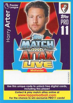 2017-18 Topps Match Attax Premier League Extra - Match Attax Live Pro 11 #PLX18-INUK01 Harry Arter Front