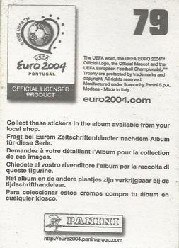 2004 Panini UEFA Euro 2004 Stickers #79 Ruben Baraja Back