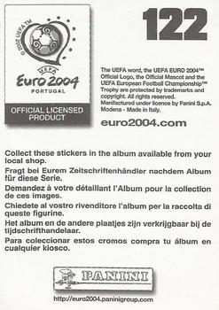 2004 Panini UEFA Euro 2004 Stickers #122 Glen Johnson Back