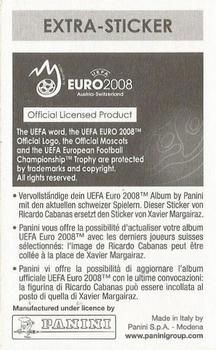 2008 Panini UEFA Euro 2008 Stickers #60x Patrick Muller Back