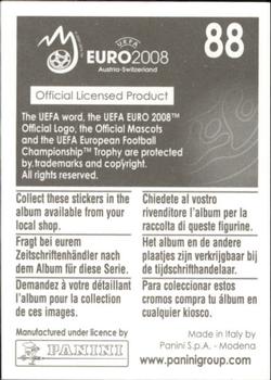 2008 Panini UEFA Euro 2008 Stickers #88 David Jarolim Back