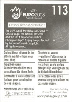2008 Panini UEFA Euro 2008 Stickers #113 Petit Back