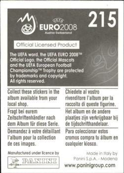 2008 Panini UEFA Euro 2008 Stickers #215 Torsten Frings Back