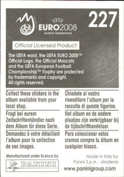 2008 Panini UEFA Euro 2008 Stickers #227 Timo Hildebrand Back