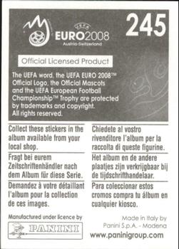 2008 Panini UEFA Euro 2008 Stickers #245 Kamil Kosowski Back