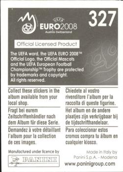 2008 Panini UEFA Euro 2008 Stickers #327 Adrian Mutu Back